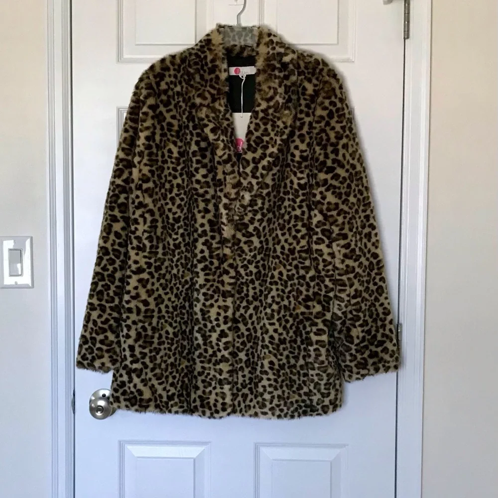 NWT Boden “Boxgrove” Faux Fur Leopard Print Coat, 16 - Picture 6 of 12